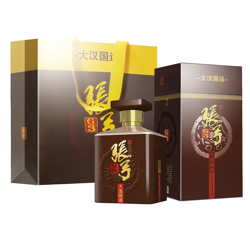plus会员:【店长推荐】 张弓酒 大汉国运3 500ml*6瓶 52度浓香型粮食