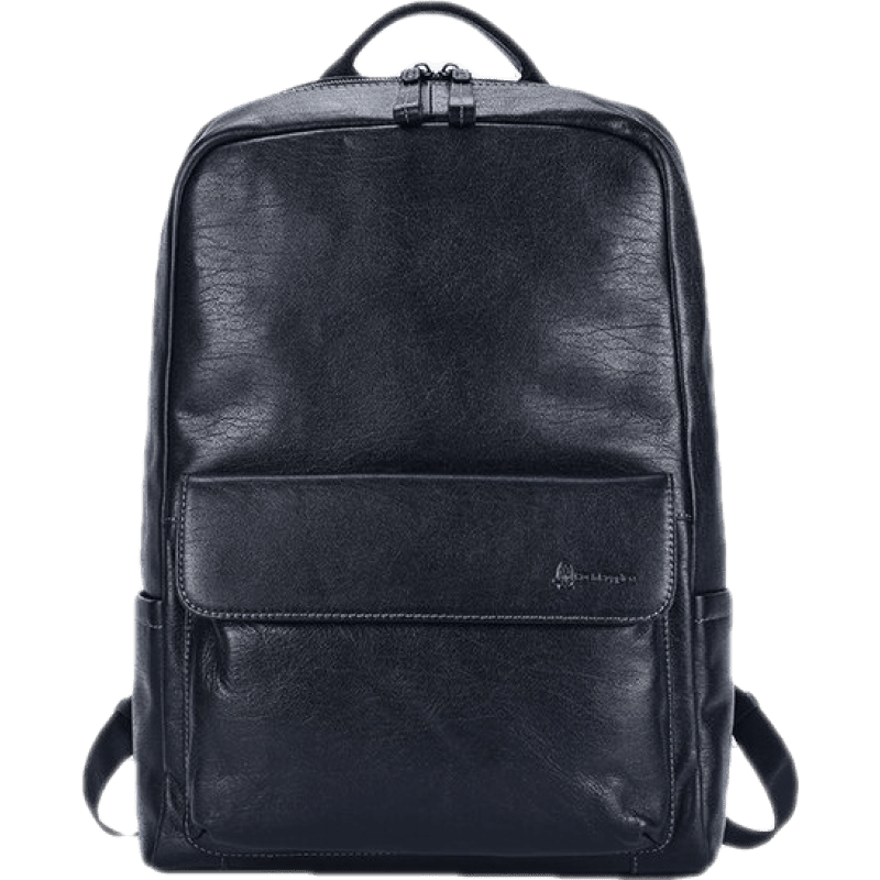 暇步士hushpuppies男士双肩包真皮休闲大容量背包电脑包真皮商务包