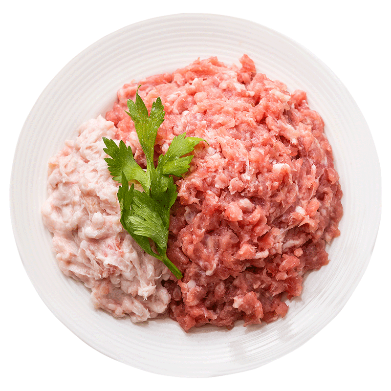 拍5件 京鲜舫 国产精腿肉猪肉馅1kg 冷冻3:7肥瘦分离 馄饨馅包子馅