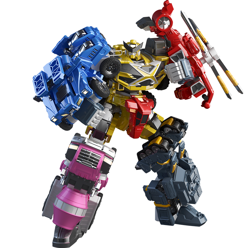 机甲金刚变形玩具汽车男孩玩具礼物五炫创世机合体弗特赛米露西麦克斯