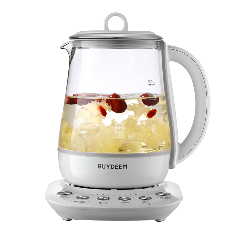 北鼎buydeem养生壶煮茶壶花茶壶加厚玻璃电热水壶15l办公室家用壶多