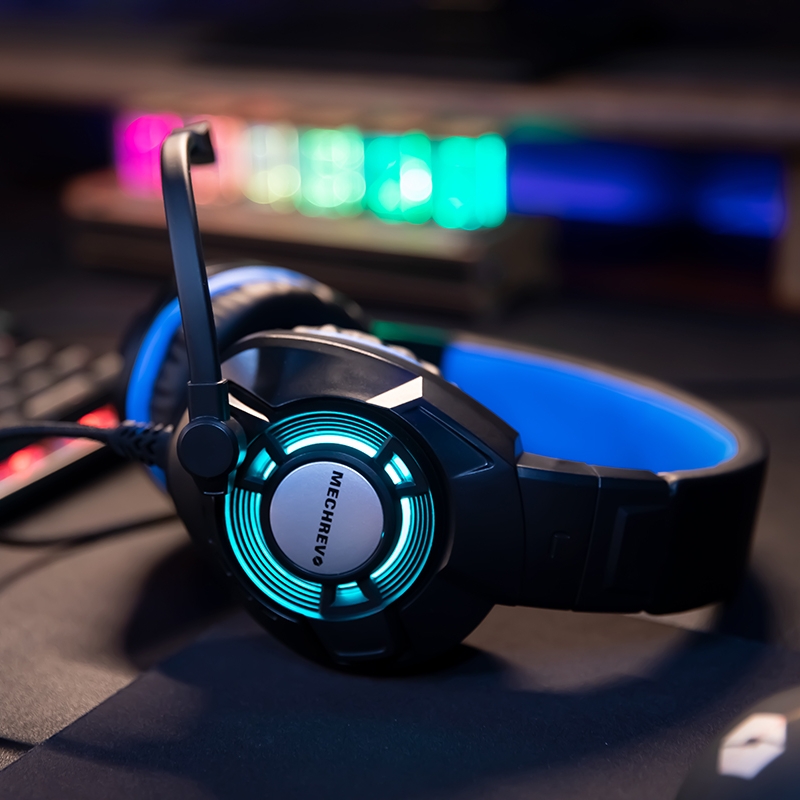 机械革命s1电竞耳机头戴式耳麦游戏电脑笔记本有线吃鸡降噪耳麦 69元