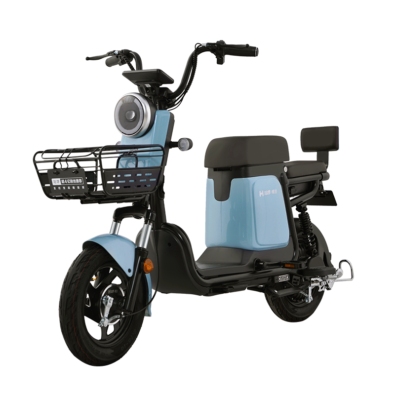 哈啰电动车新国标48v自行车轻便代步通勤棒途h3plus更智能电瓶车