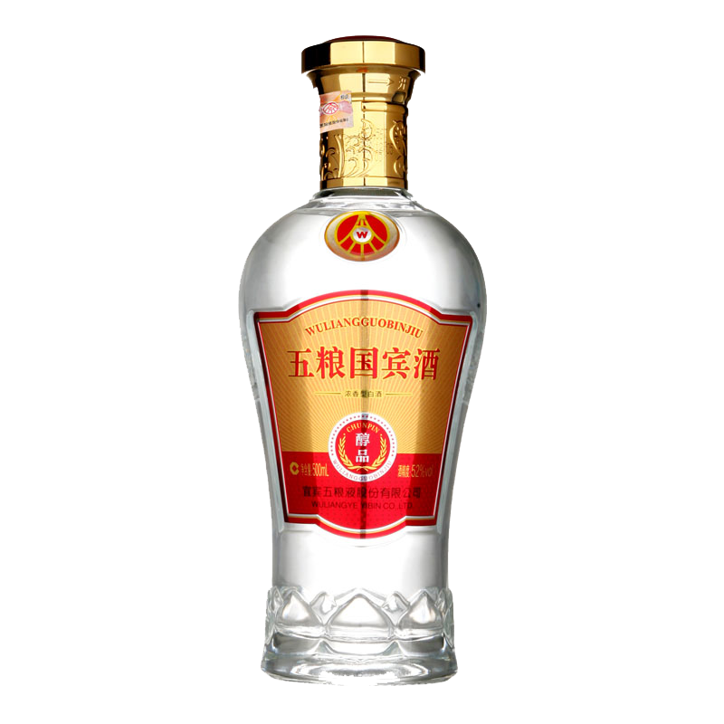 五粮液股份 五粮国宾酒 送礼佳品 浓香型白酒 礼盒装 52度500ml*2瓶