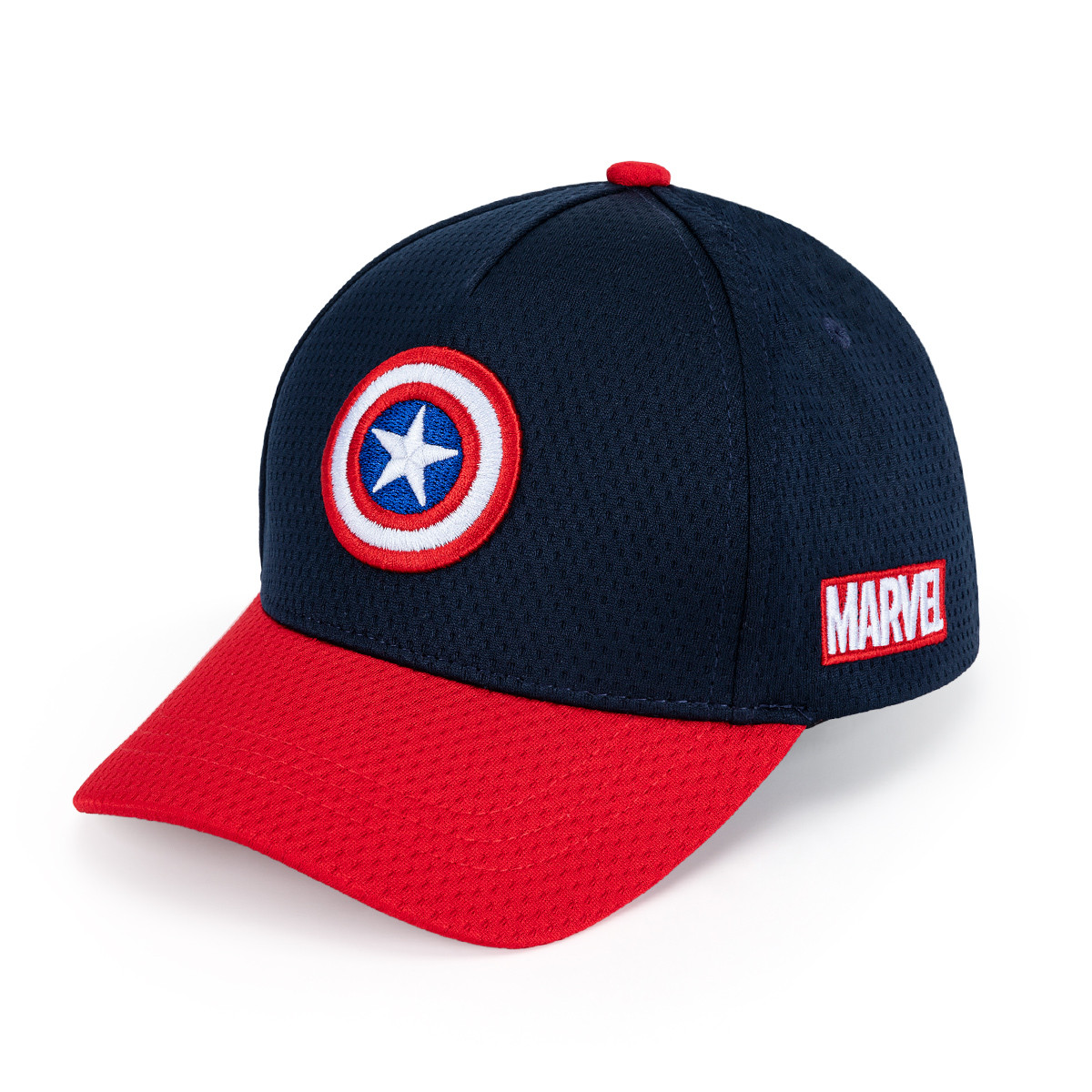 儿童帽子2022春新款男童美国队长遮阳帽学生漫威棒球帽鸭舌帽