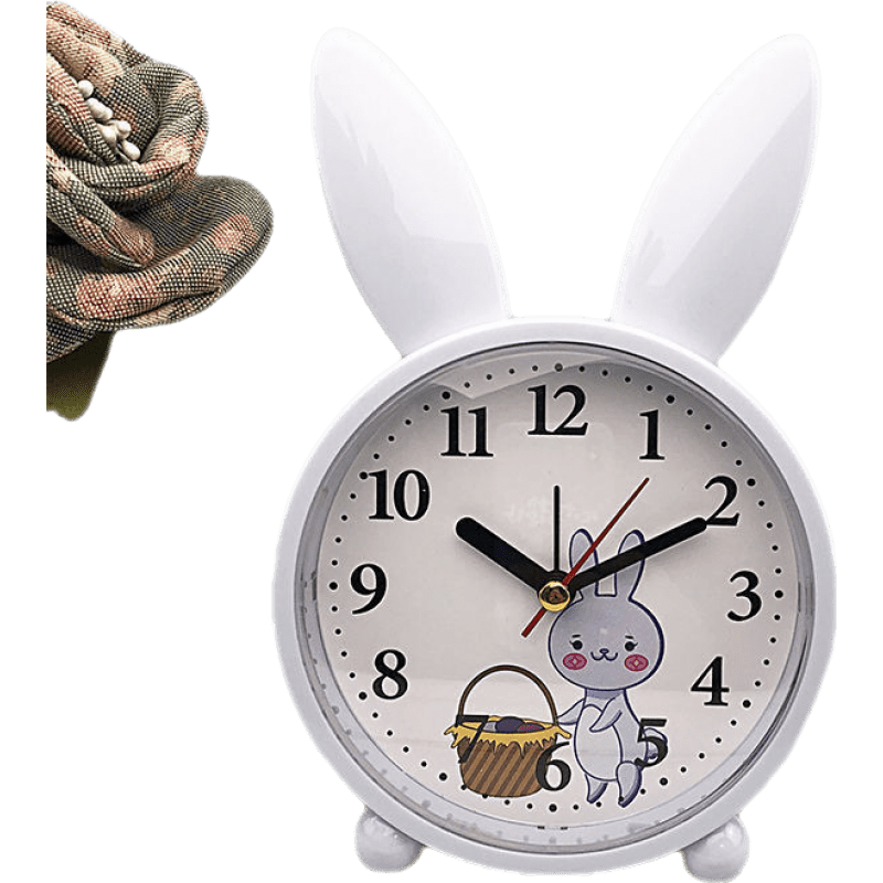 【参喜】闹钟学生儿童简约时尚静音床头卧室起床钟表可爱卡通座钟书桌