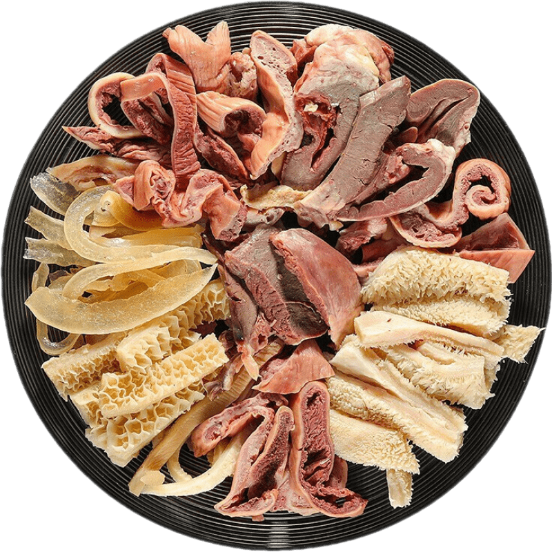 拍4件 橙伯乐新鲜冷冻熟牛杂牛肉火锅菜品食材批发商用半成品 牛杂