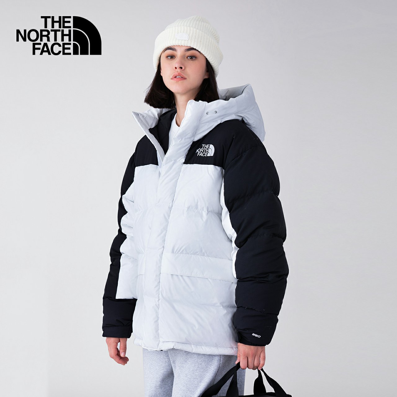 plus會員thenorthface北面羽絨服女連帽2021冬季新款戶外防風輕便保暖