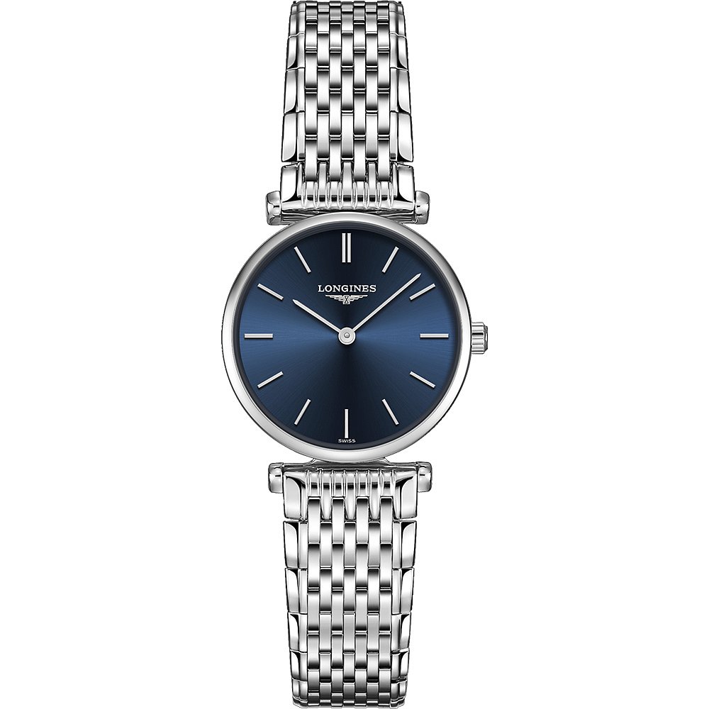 香港直发longines浪琴嘉岚系列蓝色石英机芯女士手表l42094956    457