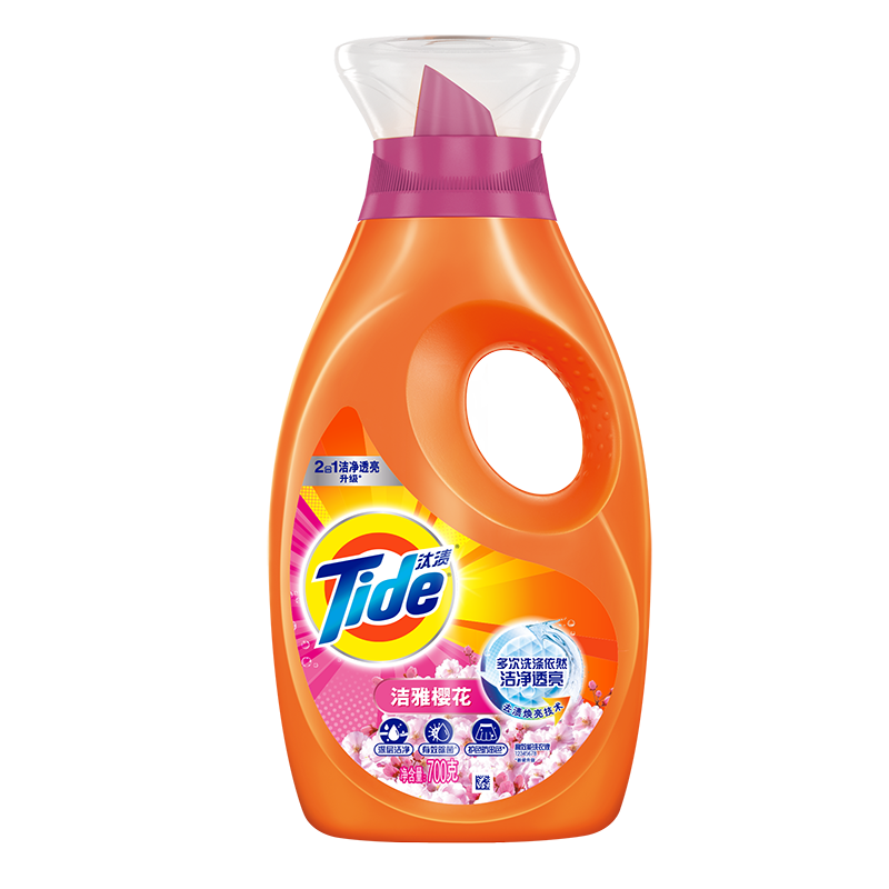 汰渍 tide 护衣防串色洗衣液 700g/瓶 焕彩护色不怕洗 去渍无残留