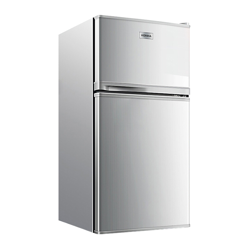 康佳(konka)102升 双门小冰箱 迷你小型 冷冻冷藏 家用两门 寝室用电