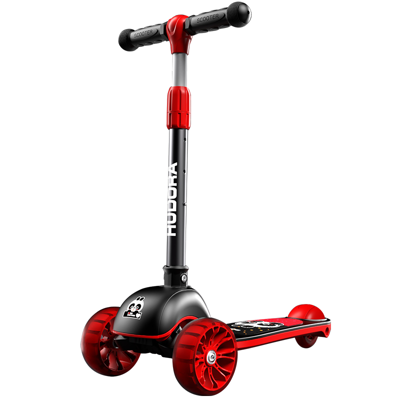 车儿童2-3-8-12岁三轮滑滑车闪光折叠小孩踏板车巴布熊猫联名滑步车