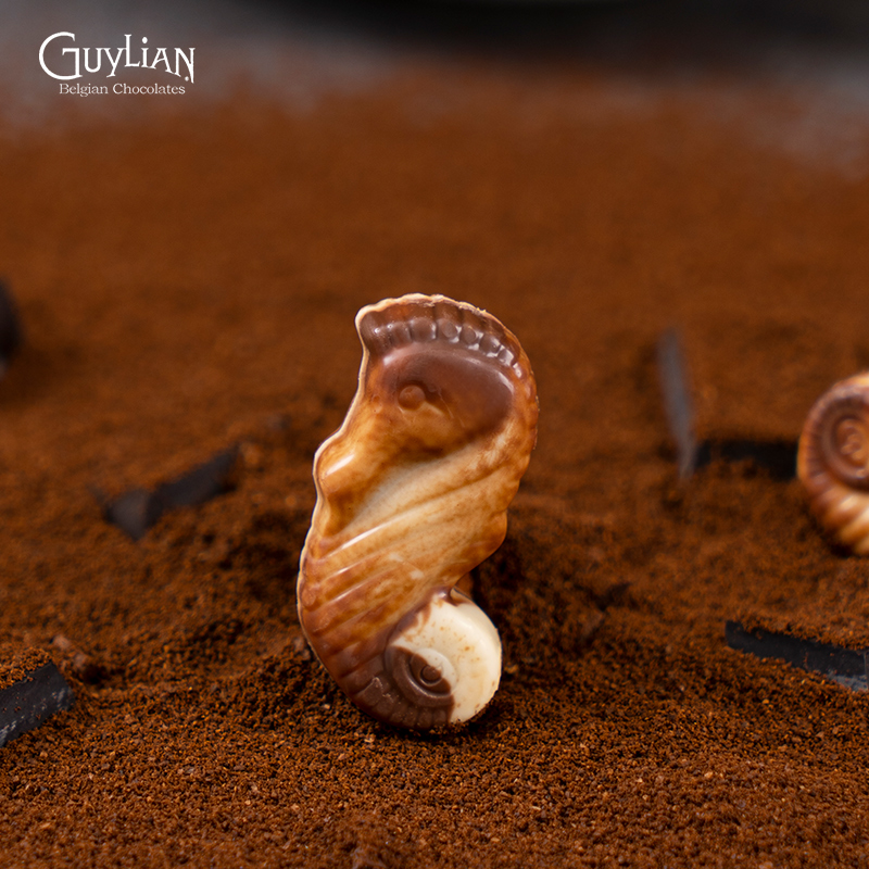guylian吉利莲进口巧克力圣诞海马形比利时原味榛子牛奶夹心礼品 27.