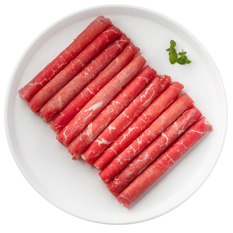 拍3件 鸿安 牛肉卷 肥牛卷 肥牛片 500g 原切无添加牛肉生鲜牛肉片