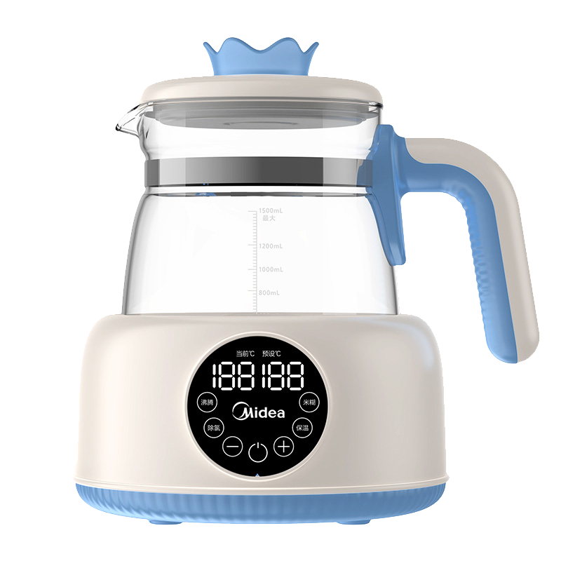 美的(midea)恒温水壶婴儿冲奶热奶神器 宝宝调奶器家用养生壶1.