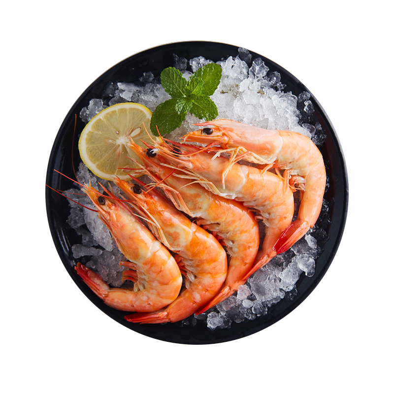 拍2件蓝湃特大熟大虾超大冷冻熟白虾对虾速冻熟基围虾加热即食白灼虾