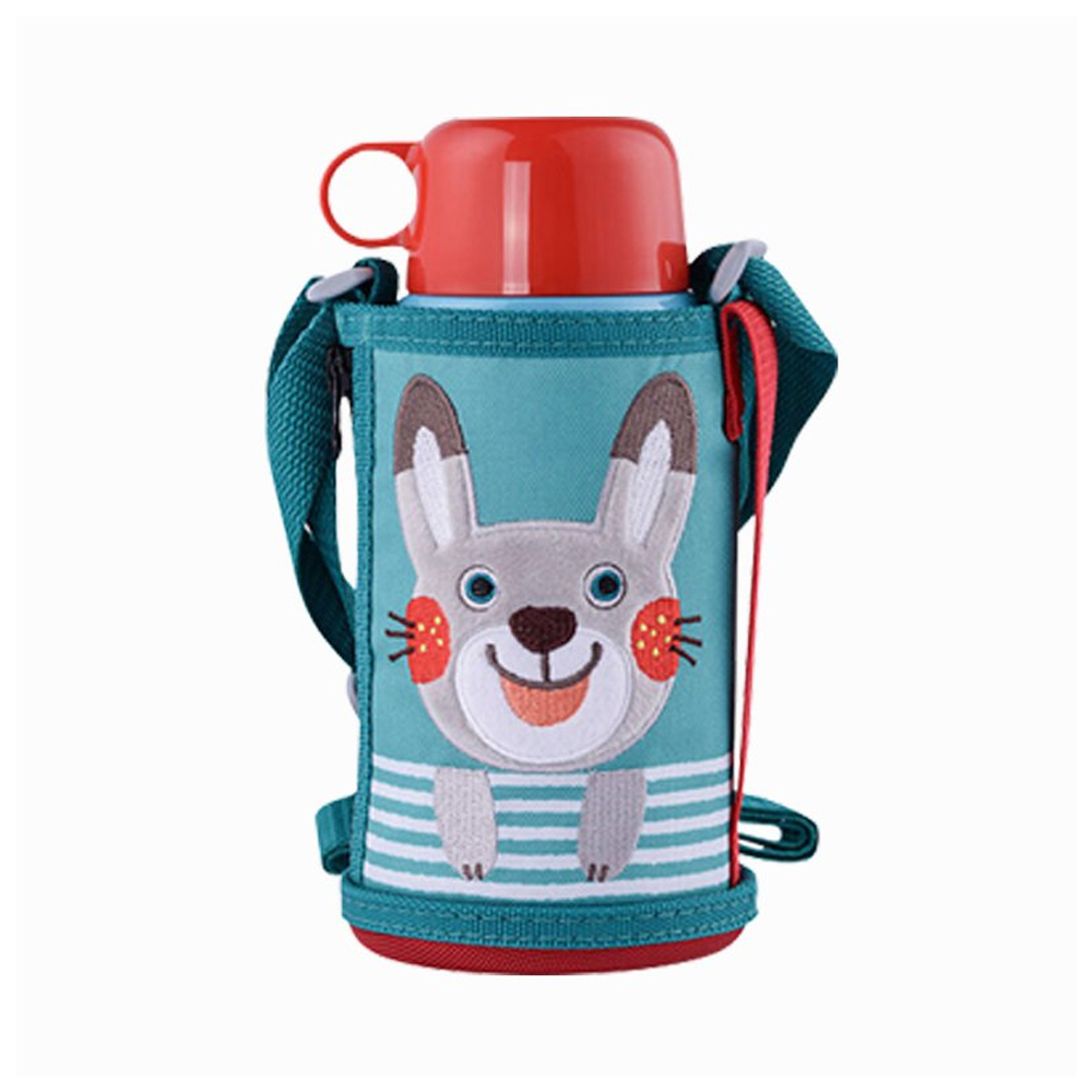 科巢儿童保温杯带吸管两用宝宝鸭嘴杯婴儿学饮杯外出喝水杯子水壶