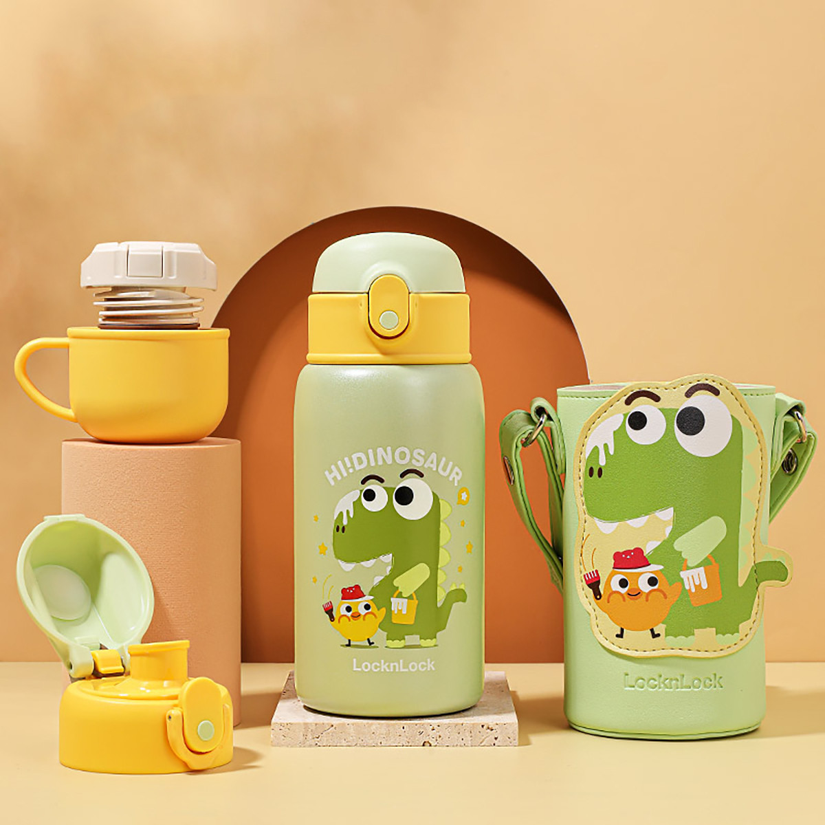 一杯多盖儿童保温杯500ml带吸管女童男宝宝水壶小学生保温杯