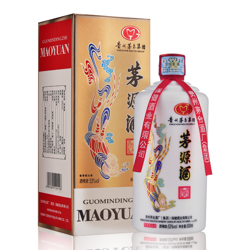 贵州茅台酒厂集团 茅源53度酱香型白酒  飞天仙女图礼盒酒水 500ml*1