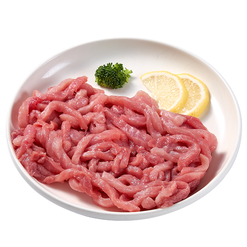 拍3件 中粮家佳康 国产猪肉丝600g 冷冻免洗免切猪腿肉丝瘦肉丝 猪肉