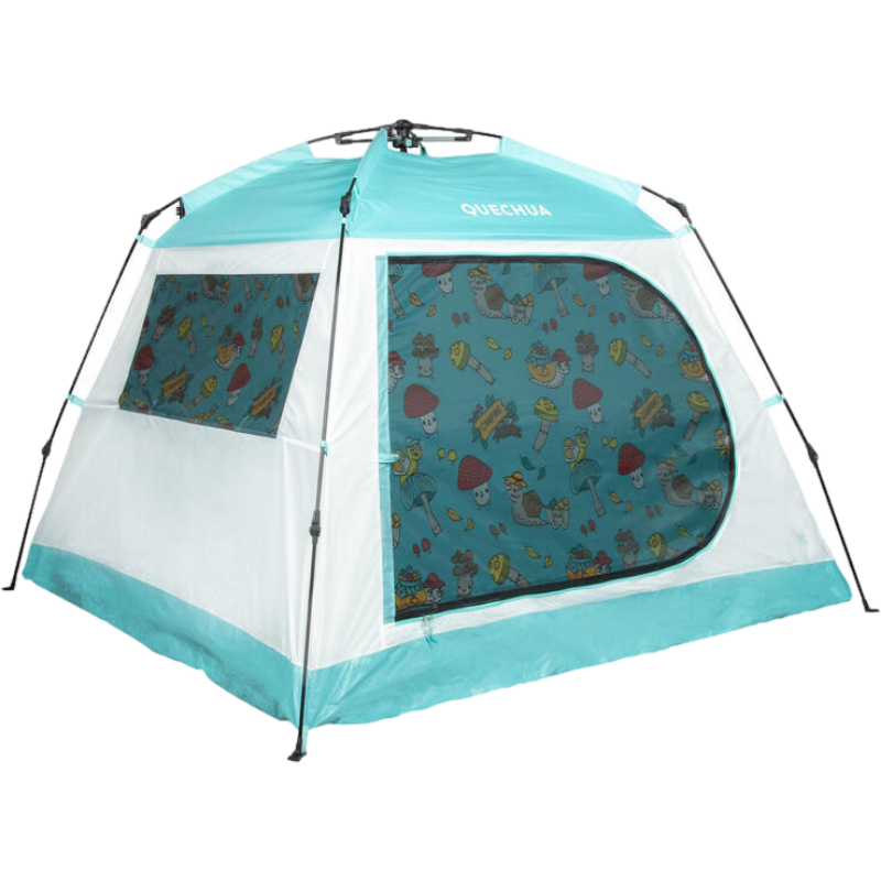 迪卡侬帐篷户外野营加厚露营装备全自动速开 4272581 双人4人 蜗牛