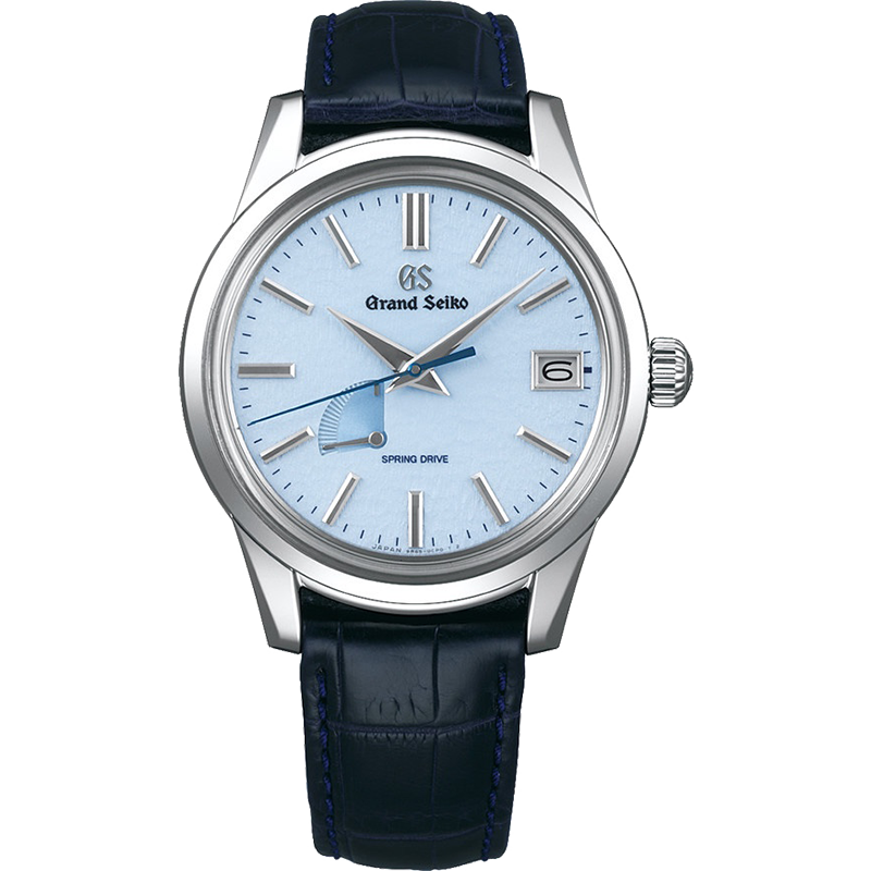 12期免息grandseiko冠蓝狮大精工gs官方机械sd机芯冰蓝信州雪花面男表