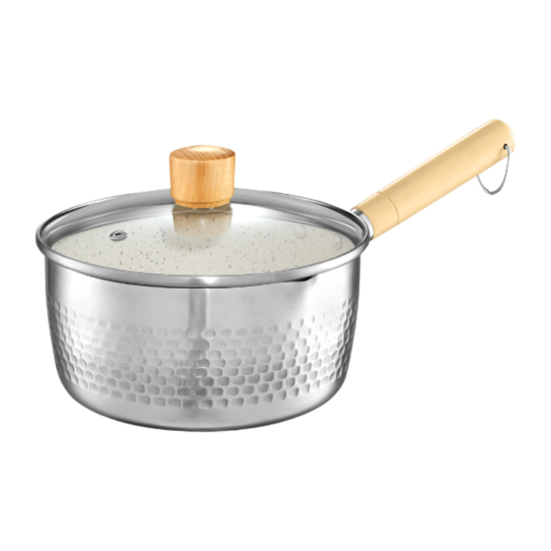 88vip包邮淘宝心选黑色不粘雪平锅奶锅辅食锅日本大金涂层锅家用