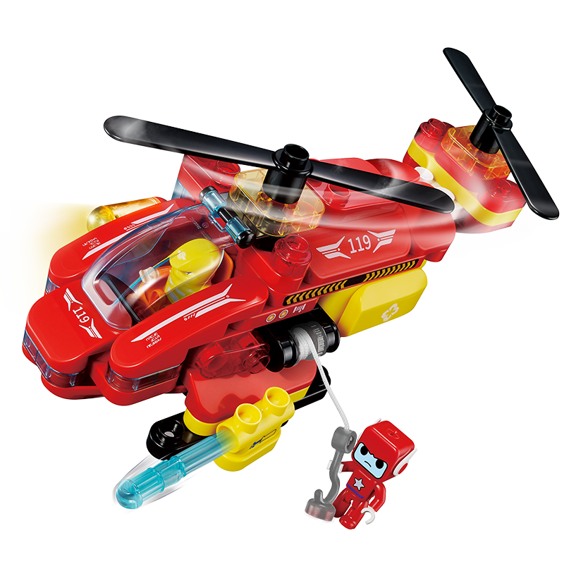 布鲁可 大颗粒积木 男孩女孩生日礼物布鲁克积木车 交通工具系列-城市