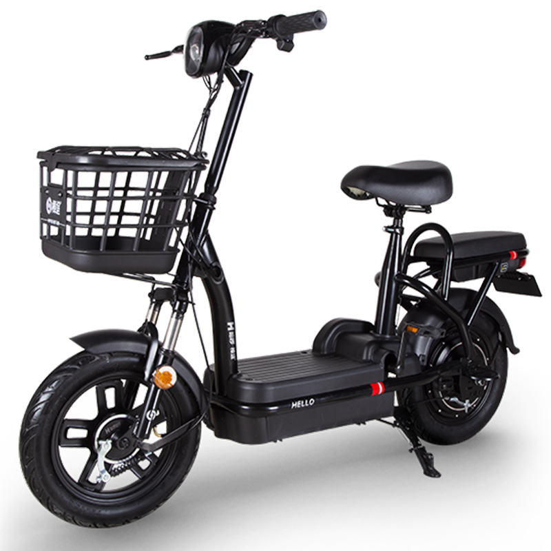 哈啰棒途电动车小旋风系列新国标电动自行车48v电池小型亲子车智能