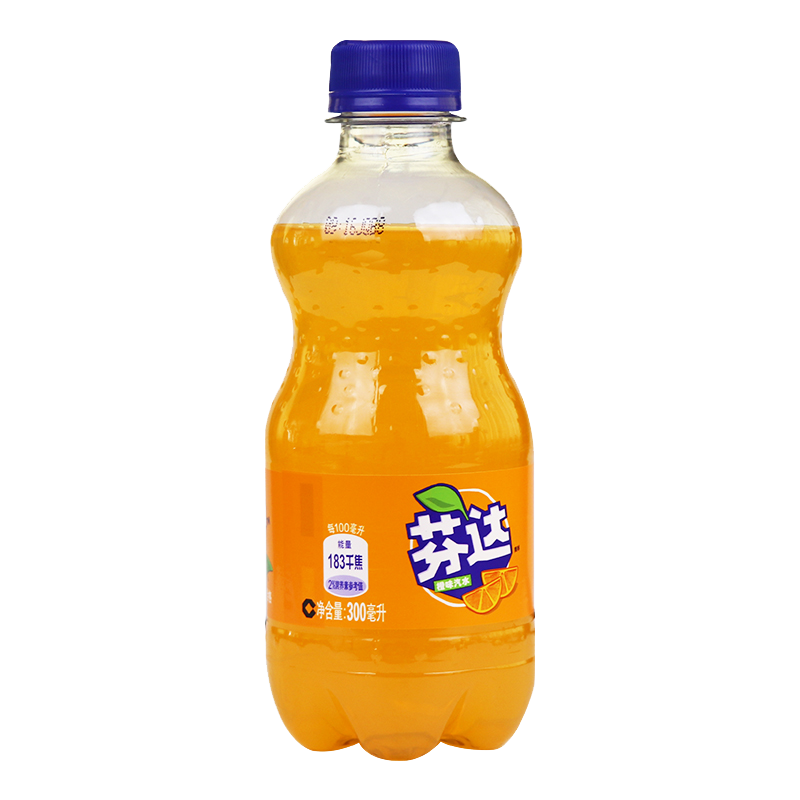 拍2件 芬达 fanta 橙味 橙汁 汽水饮料 碳酸饮料 300ml*12瓶整箱装