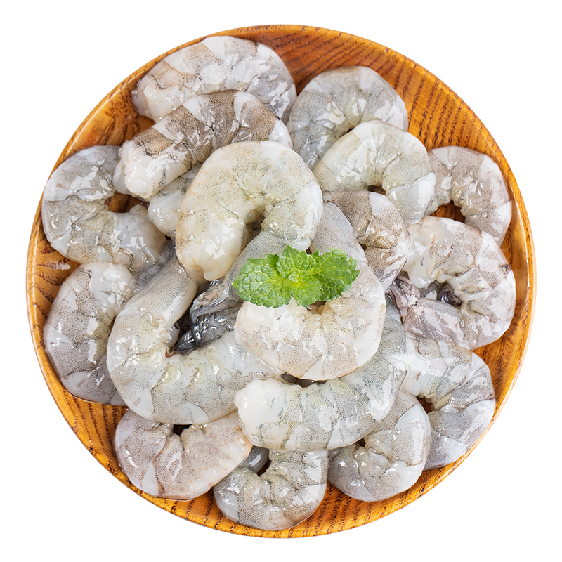 拍2件 美加佳 鲜冻翡翠生虾仁 1kg 120-140只/袋 白虾仁 青虾仁 活剥