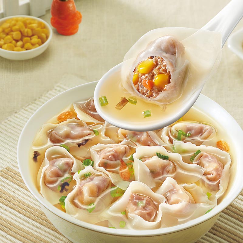 拍4件88vip思念玉米蔬菜猪肉汤上汤小云吞馄饨速食冷冻400gx1袋速冻小