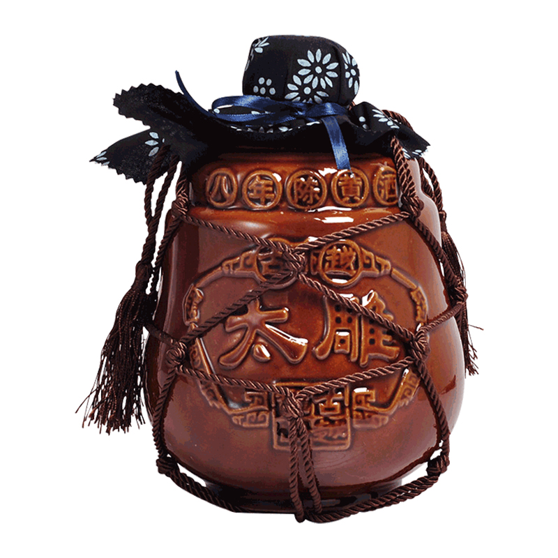 古越龙山黄酒八年陈古越太雕糯米花雕酒2l1坛老酒4斤8年陈大坛