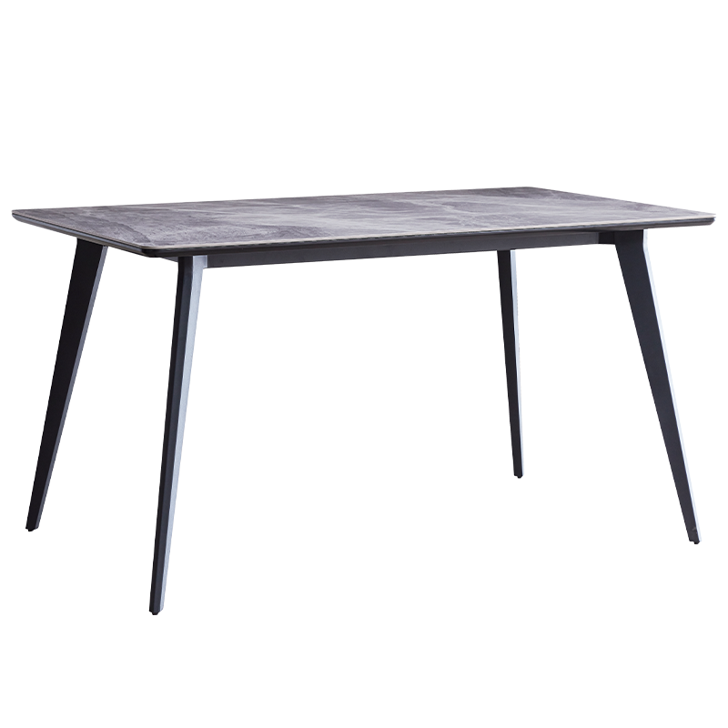 慕思(de rucci)餐桌 艾慕意式轻奢岩板餐桌椅客厅家具餐椅餐台 浅灰
