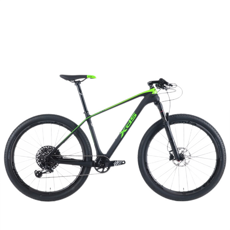 喜德盛山地自行车mt5专业竞赛碳纤维山地车 气压前叉 12速 27.