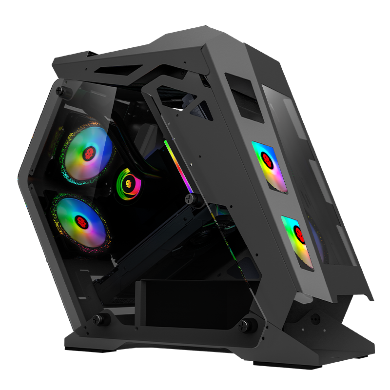 玩嘉小咖plus电脑机箱台式机30系列显卡游戏240水冷主机箱外壳个性