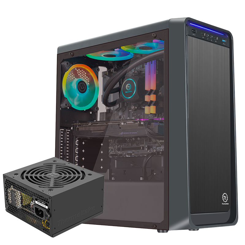 tt(thermaltake)启航者s5 机箱电源套装台式机电脑主机(含300w电源