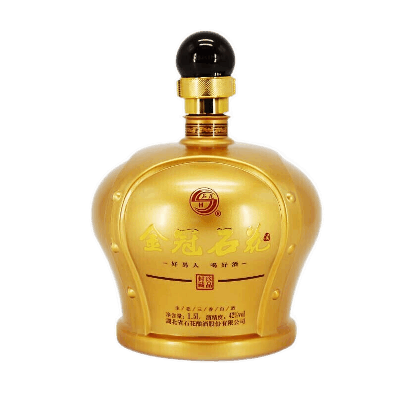 石花酒金冠石花42度白酒口感三香型15l礼盒装