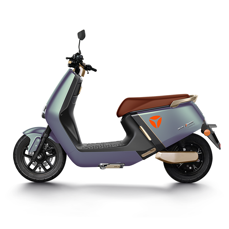 雅迪yadea雅迪g5冠能pro版电动车电动摩托车男女通用金属钛灰