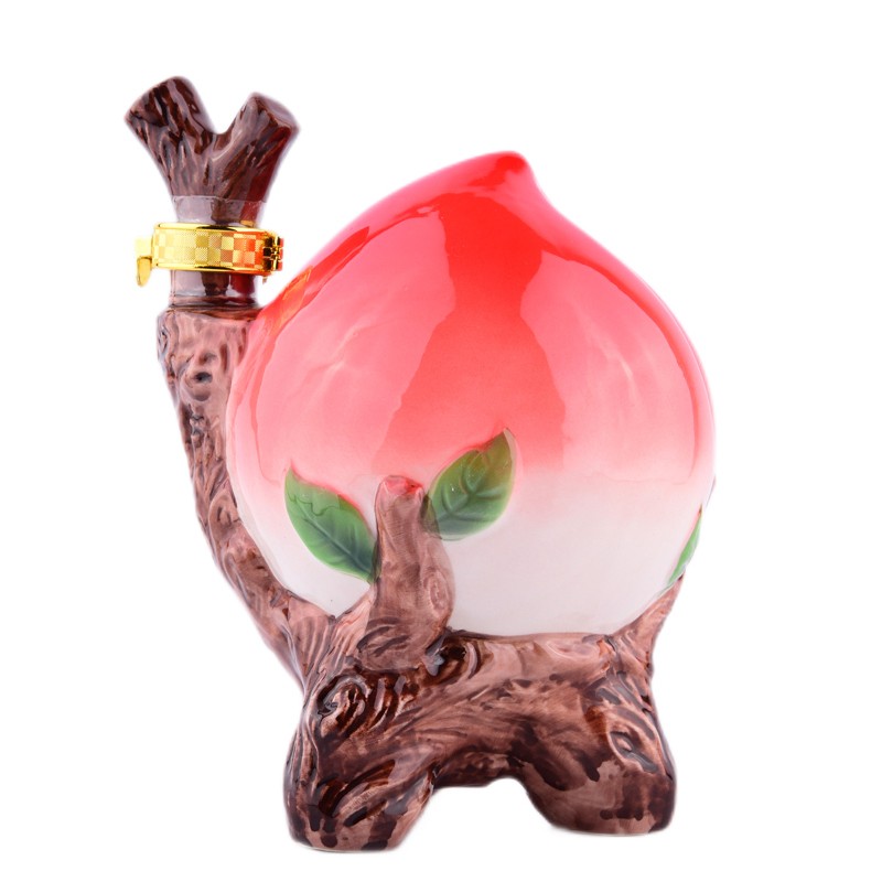 山西白酒礼盒53度清香型白酒 蟠桃酒1000ml 68元