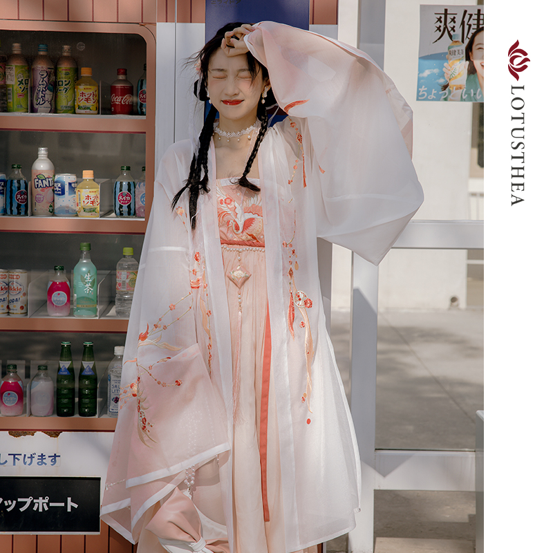 汉尚华莲踏月长安汉服女诃子裙唐制大袖衫原创正品日常国风春装