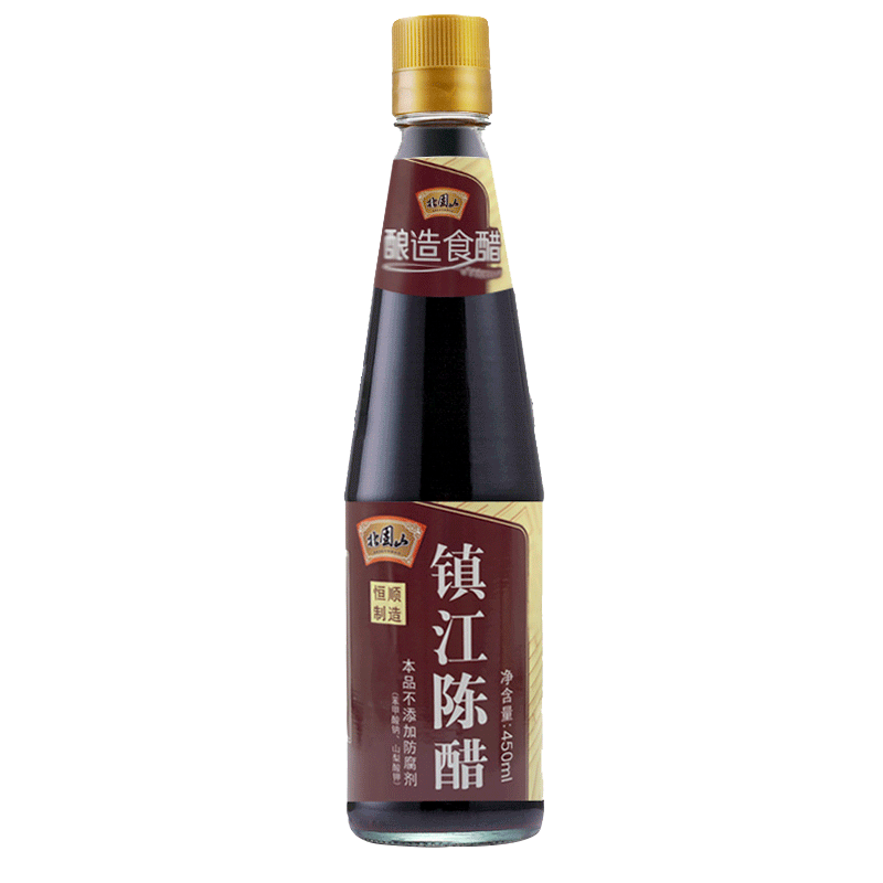拍2件 恒顺  北固山镇江陈醋 450ml 糯米酿造固态发酵 2.9元(合1.
