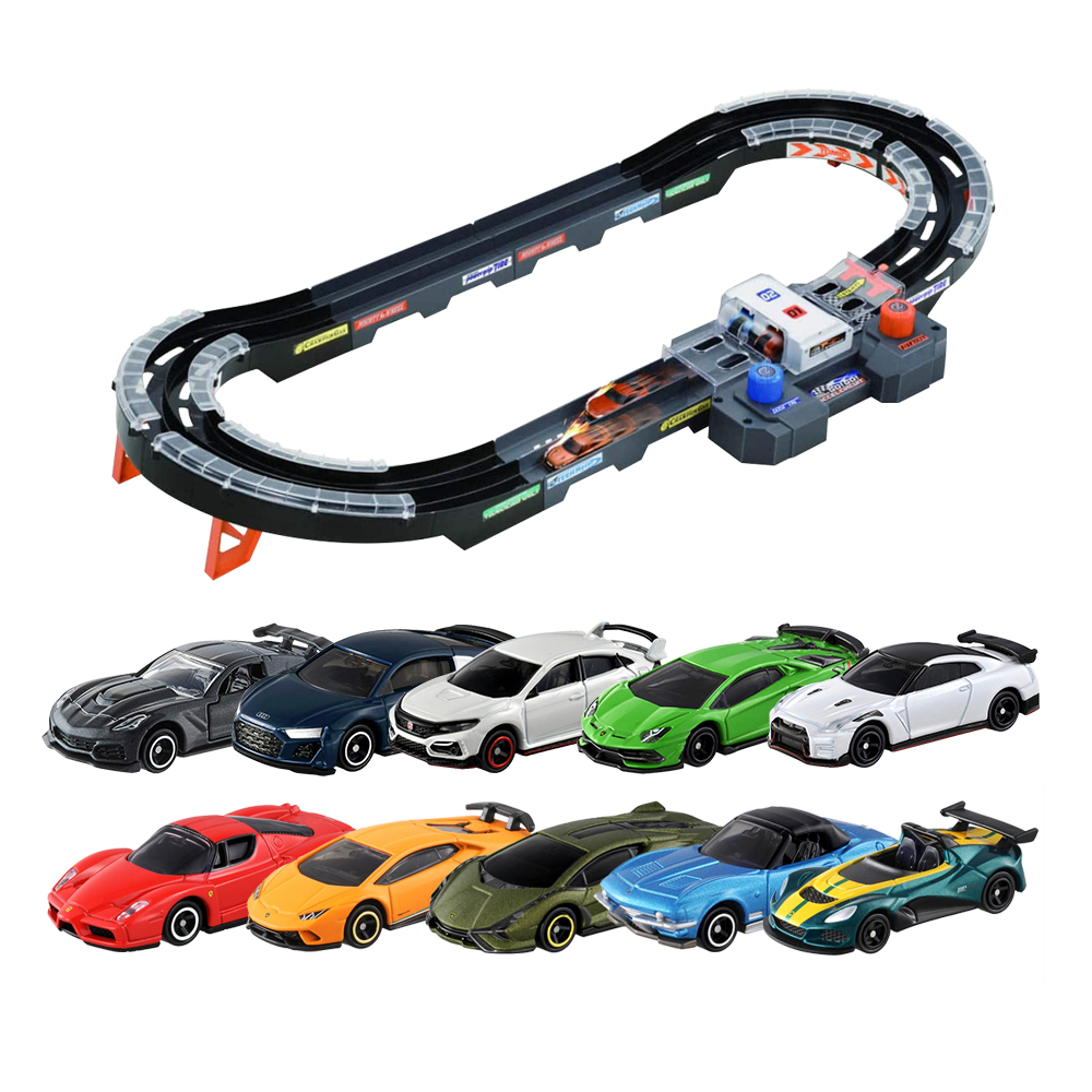 拍2件 【直营】日本进口tomy多美卡gogo儿童极速赛道轨道合金玩具赛车