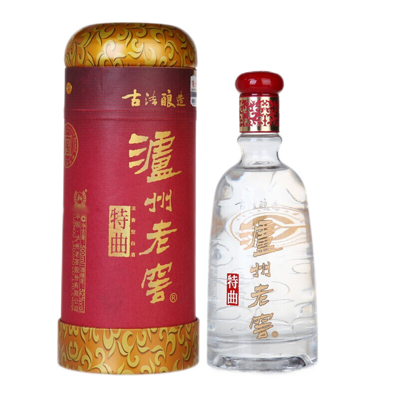 52度瀘州老窖特曲 濃香型白酒 古法釀造500ml*6瓶 整箱裝 1598元