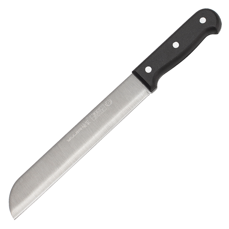 不锈钢西瓜刀厨房家用瓜果刀切哈密瓜刀加长圆头水果刀 黑柄    9.8元