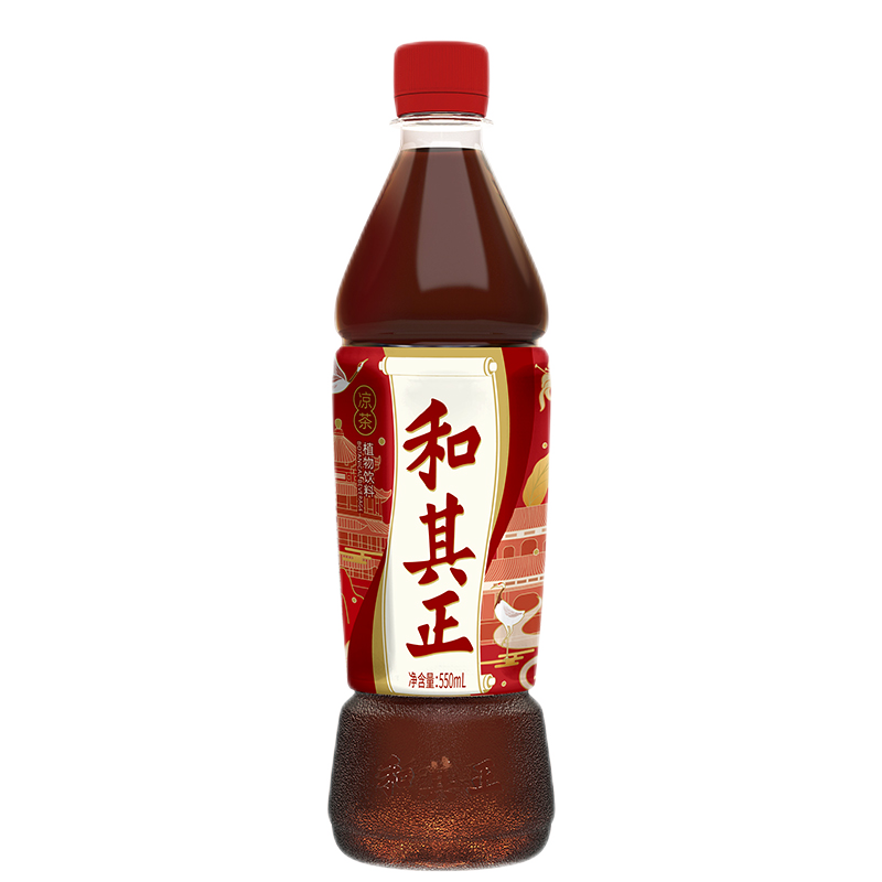 和其正 清凉茶饮料 大瓶饮料 550ml*15瓶 整箱装 草本植物 官方自营