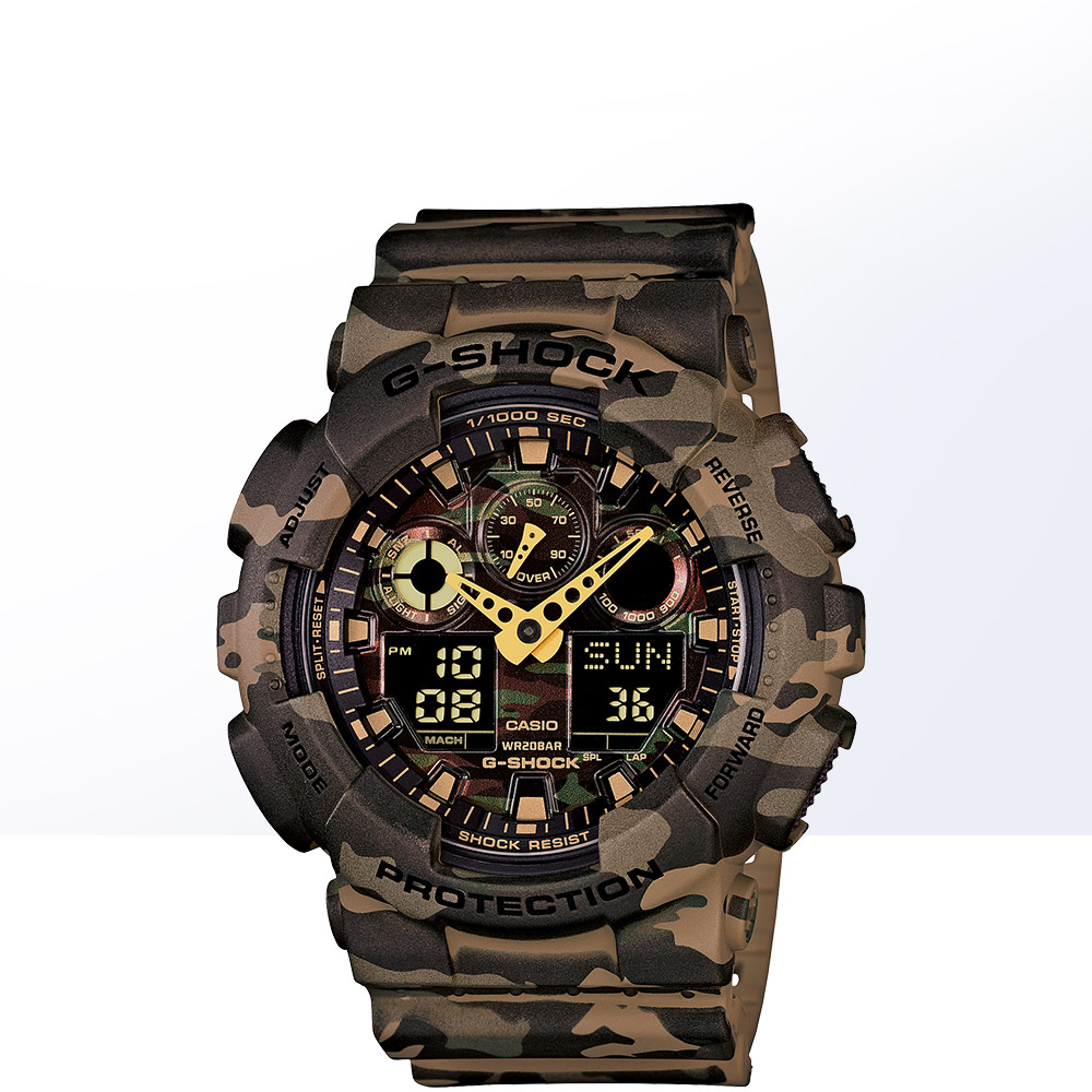 【直营】卡西欧casio g-shock运动男表手表石英表迷彩男表送男友 439