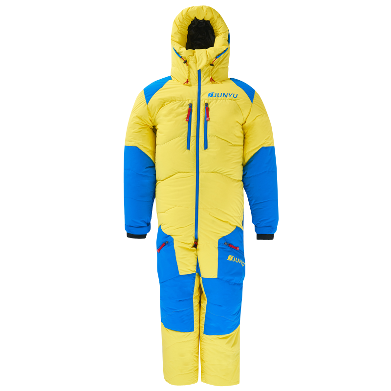 君羽户外珠峰极限登山鹅绒羽绒服钓鱼服800蓬松度高海拔连体衣8000米