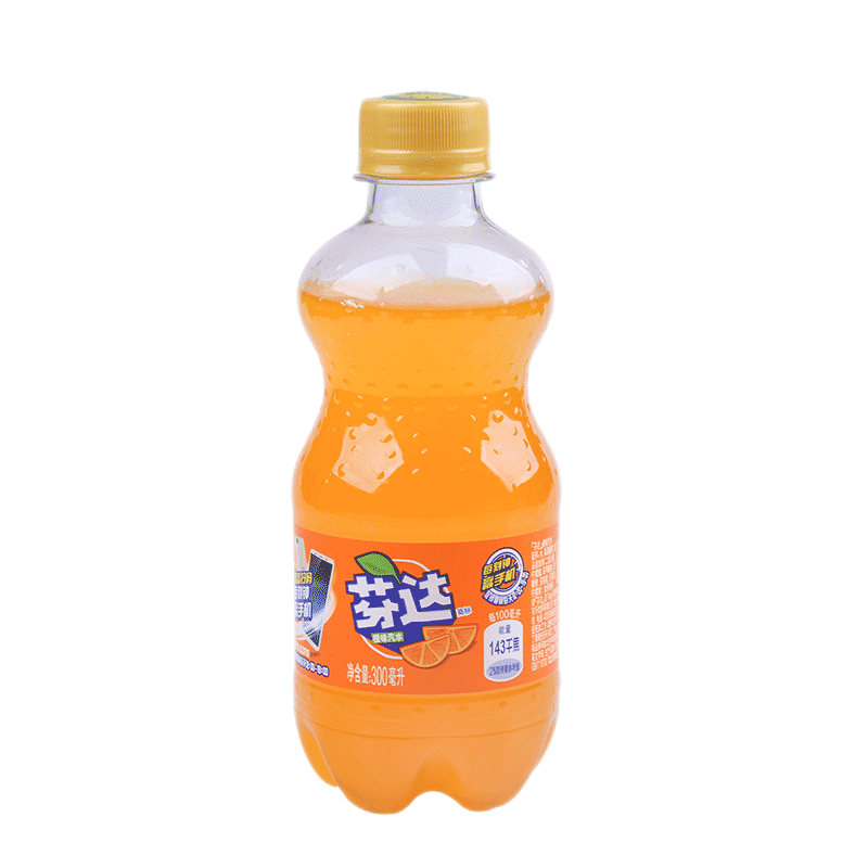 可口可乐芬达300ml 迷你小瓶装橙味汽水碳酸饮料 多规格装 6瓶    7