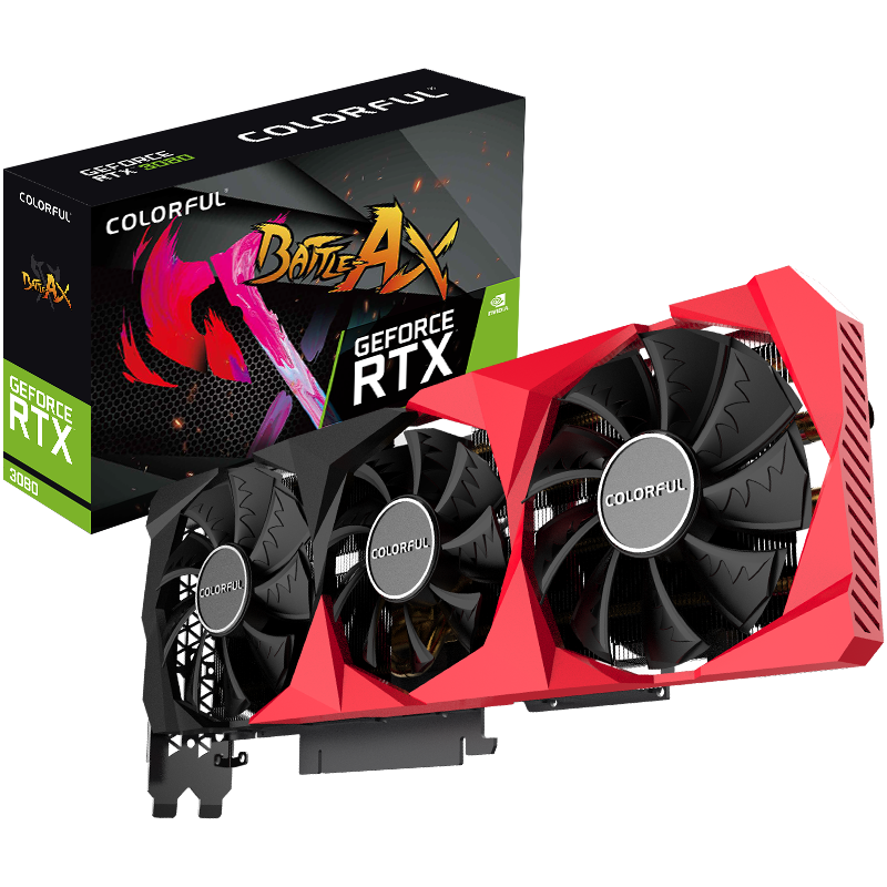 七彩虹(colorful)igame rtx 3070 ad 火神 8gb lhr oc電腦遊戲顯卡